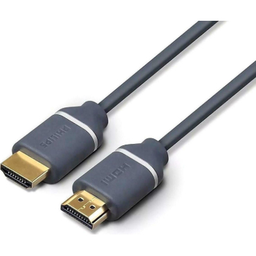 Philips Καλώδιο HDMI 2.0 4K/60Hz 18Gbps Χαλκός, 1.5m Γκρι SWV5610G/00