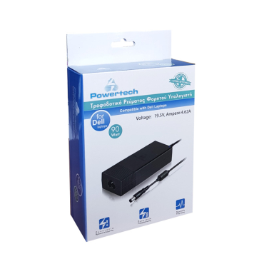 Powertech Φορτιστής 90w 19.5v For Dell 7. 4x5. 0x12mm