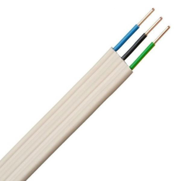 Καλώδιο Πλακέ NFYIFY A05VVH3U 3x1,5mm² Λευκό 25m.