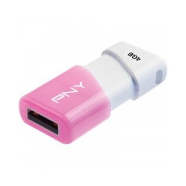 Pny USB Stick 4GB White / Pink