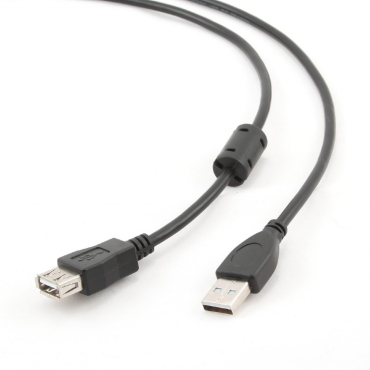Gembird Καλώδιο Usb 2.0 A/a M/f 1,8m W. Black