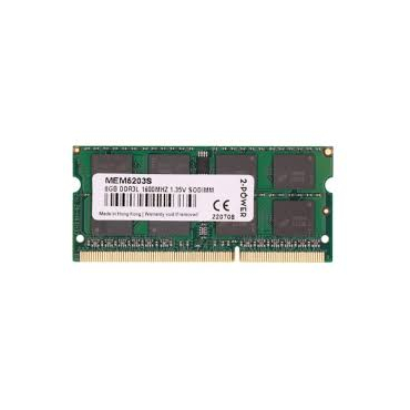 2-POWER Ram SoDimm 8GB DDR3-1600 PC3L-12800U Dual Rank 2Rx8 1.35V