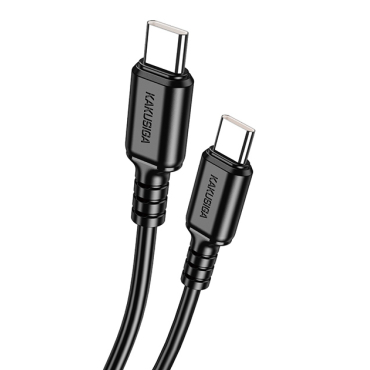 KAKUSIGA Καλώδιο USB-C σε USB-C KSC-982 60W 480Mbps 1m Μαύρο