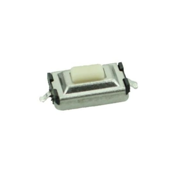 Smd Button 2 Pin Nickel Silver White