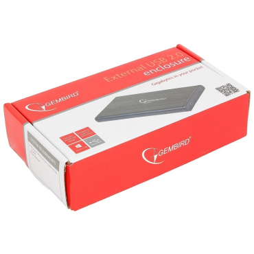 Gembird External USB 2.0 enclosure for 2.5 SATA HDDs mini-USB 5pin connector