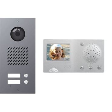 Ctc Video Door Kit - S02C Armonia Με Cmir 220 & Press Button - Silver