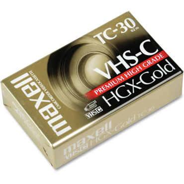 Maxell Βιντεοκασέτα Vhs-C Ec-45ehg Gold - 30 Λεπτ