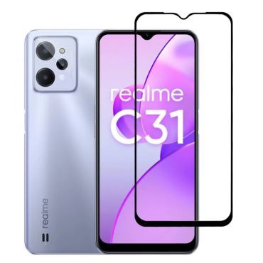 Προστατευτικά Οθόνης  tempered glass 5D TGC-0580, Realme C31, full glue, μαύρο