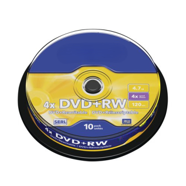 Dvd-Rw Disk 4X 4.7Gb Cake Box 10 Τεμ Ino