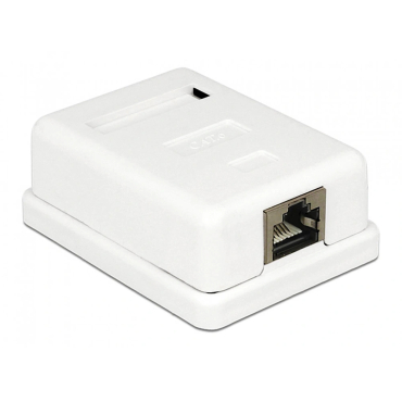 Powertech Επιτοίχια Πρίζα Δικτύου Cab-n129 1 Θύρας Cat.6 UTP Λευκή