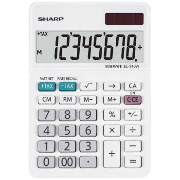 Sharp EL-310W Pocket calculator White Display