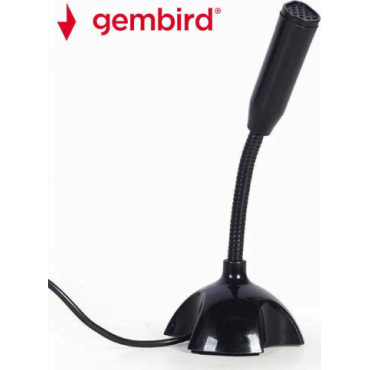 Gembird Μικρόφωνο Υπολογιστή με Σύνδεση USB Μαύρο