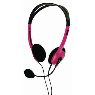 Basicxl - Headset 1 Pink Stereo Headset With Mic