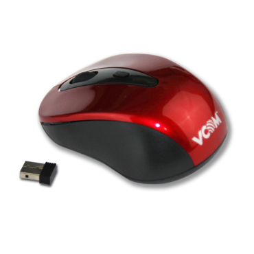 Vcom Ασύρματο Mouse 1000dpi red