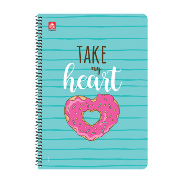 Trendy Τετράδιο Σπιράλ Β5 3 θεμάτων Take My Heart