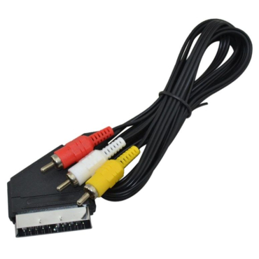 Καλώδιο Scart σε 3RCA 1.5m Χωρίς Διακόπτη