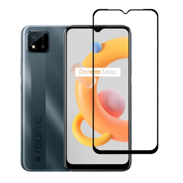 Προστατευτικά Οθόνης  tempered glass 5D TGC-0578, Realme C11, full glue, μαύρο