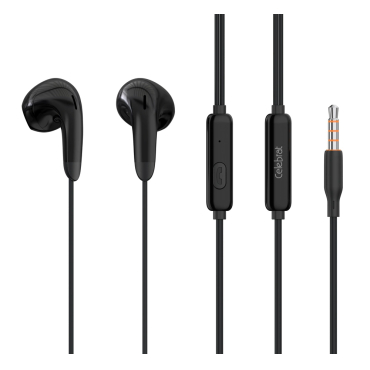 Celebrat Earphones με Μικρόφωνο G27 3.5mm Σύνδεση Φ14mm 1.2m Μαύρα