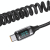 USAMS Φορτιστής Αυτοκινήτου C37 με Καλώδιο USB/USB-C 60W 1.2m Μαύρο