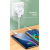 Usams φορτιστής τοίχου T20 2x USB 2.1A λευκός μαζί με καλώδιο type-C