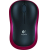 Logitech Ασύρματο Ποντίκι Μαύρο Κόκκινο M185