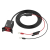 Ldnio φορτιστής μοτοσυκλέτας C108 με καλώδιο, USB/USB-C, 60W, μαύρος