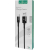 Powertech Eco Round Braided USB 2.0 Καλώδιο USB-C Αρσενικό σε USB-A Αρσενικό 1m Μαύρο