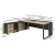 Woodwell Project Γραφείο Με Αναστρέψιμη Γωνία 180x70x75cm Απόχρωση Sonoma - Γκρι